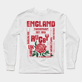 England Rugby English Rose Triple Crown Long Sleeve T-Shirt